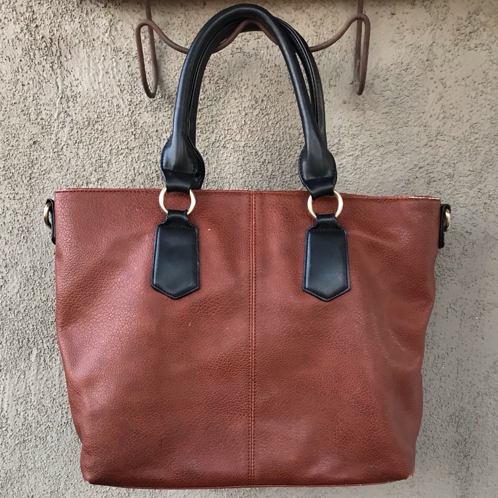 Forever 21 Brown / Black Tote Bag